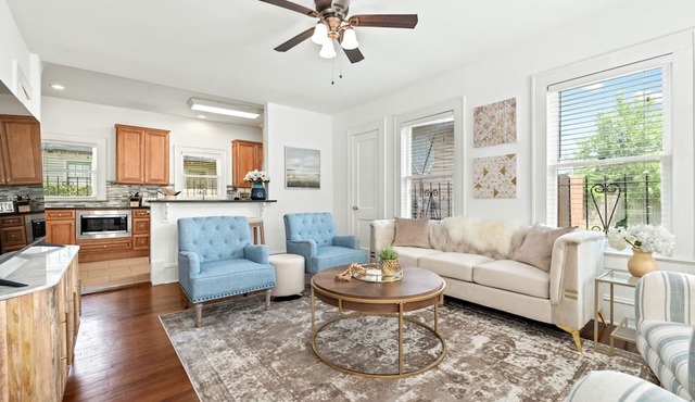 Remodeled charmer with work desk, enclosed yard, front porch, & chef's kitchen