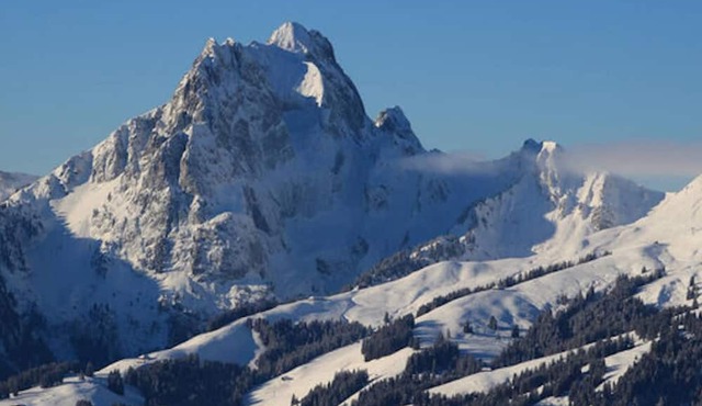 Gstaad , Switzerland skiing from exclusive Rougemont chalet apartment,