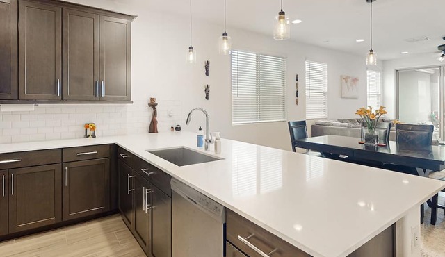 Spacious, mountain view home with a private pool, enclosed yard, & washer/dryer