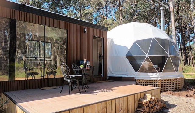 Daylesford Luxury Eco Retreat. A Romantic Dome Getaway for Couples