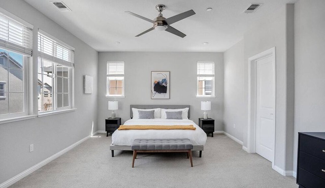 Clean Hayward 4BR w/ Patio & A/C, nr Retail & Tech HQs, by Blueground