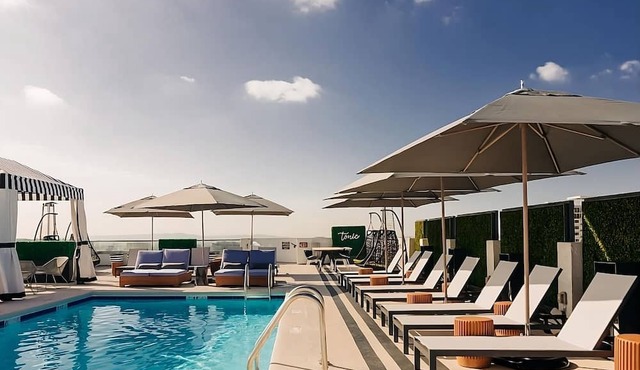 Classic Reunion at the Rooftop Poolside Bar, Close to Metro Stations Hollywood