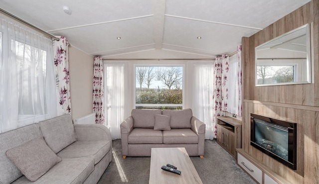 Ultra modern caravan with one master double with en suite W.