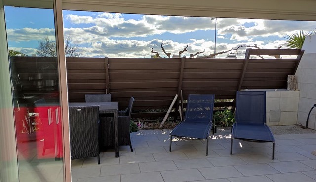 Cozy, Air-Conditioned Villa Near Beach with Private Parking & Terrace