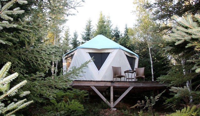 Yurt Nestled in Nature on Community in Nova Scotia, Canada