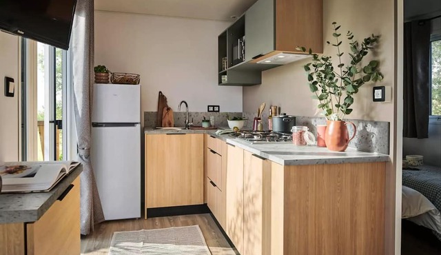 3-room lodge - Baby cot not possible for 5 people