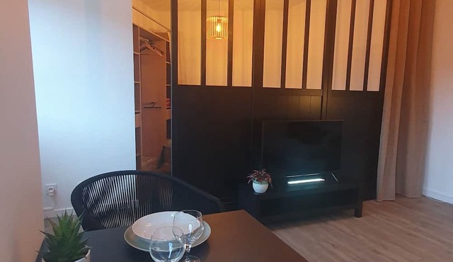 Attractive, bright T1 bis just a stone's throw from the center of Chambéry. Mountain views!