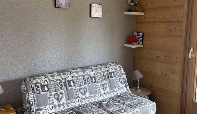 Studio 21m², 4 people, parking, terrace in Praz de Lys