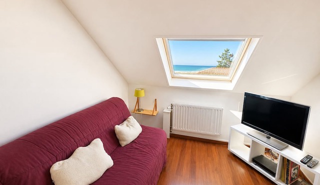 Duplex sea view, pets welcome, parking - 6 guests