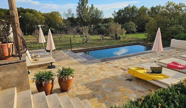 Manor house with pool in charming occitan village