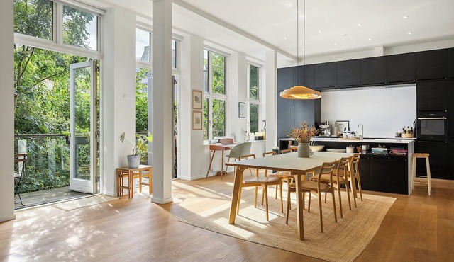 Loft apartment with rooftop terrace in Nørrebro