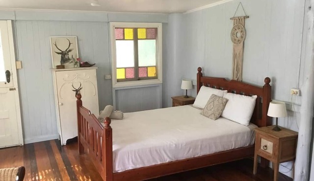 Shadowed by both Mt Cooroora and Pinbarren Mountain