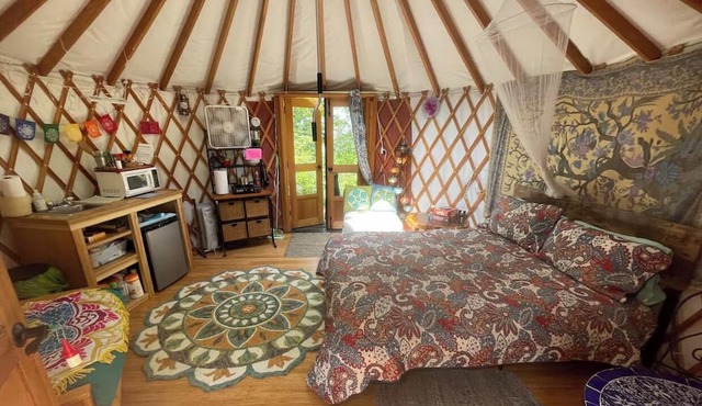 Meadow Yurt on Farm with panoramic views