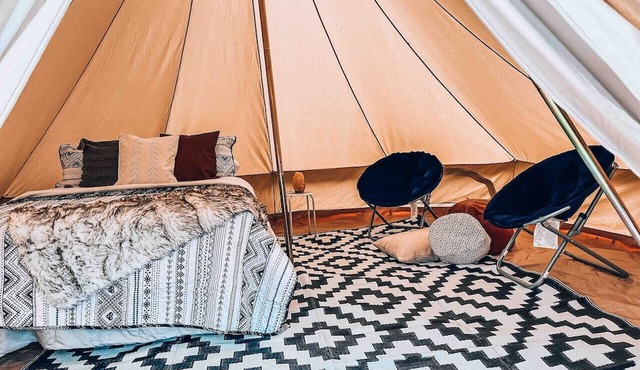 Poppy boho tent at Valley Village