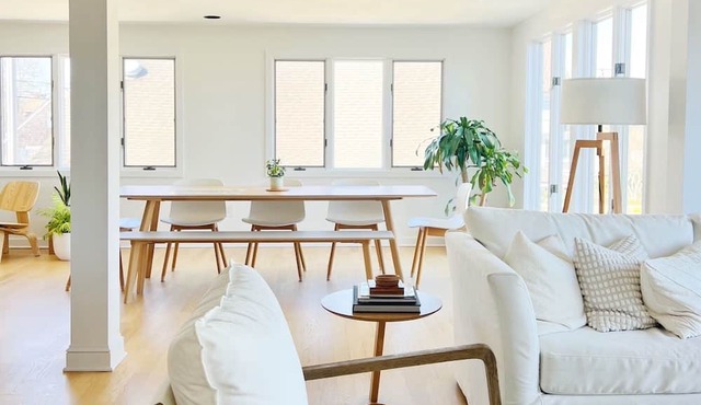 Modern 4-bdrm family beach house with WiFi, Central AC in the heart of Bay Head