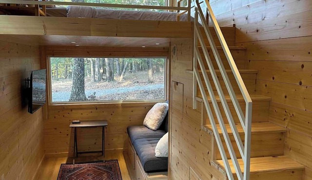 Cozy and private tiny home nestled into 15 acres of forest in West Virginia