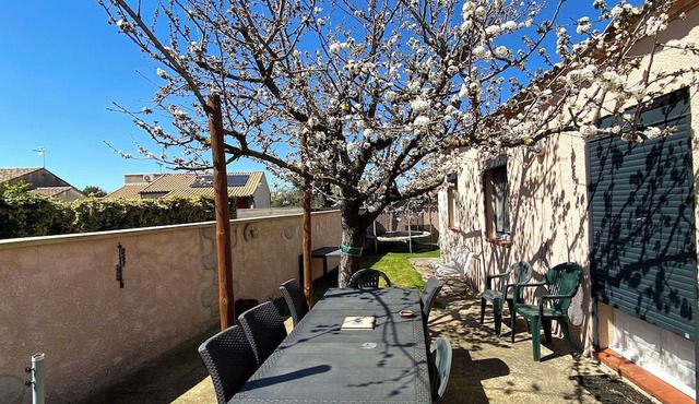 House with village garden