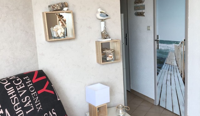 Studio port Valras-Plage 400 m from the beach