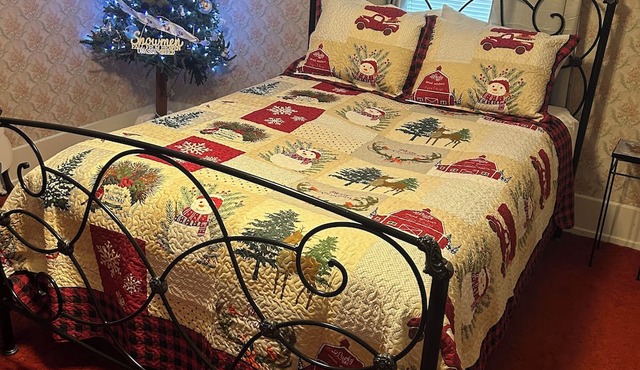 Relax and unwind in our home! Enjoy an elevated experience in the Snowman Room!