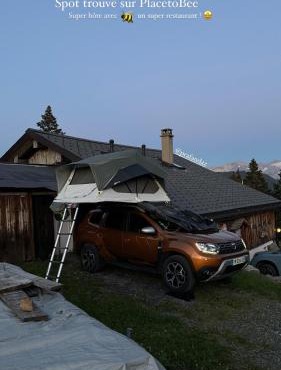 Place for camping car at leysin