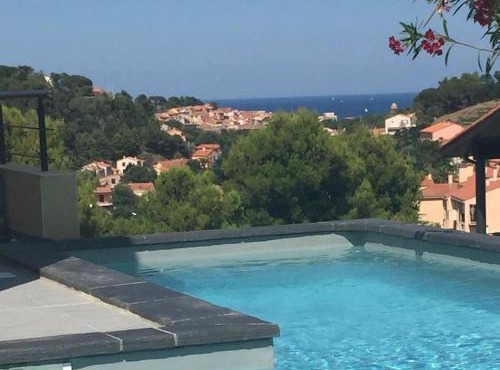 Villa Collioure, piscine et vue sur mer